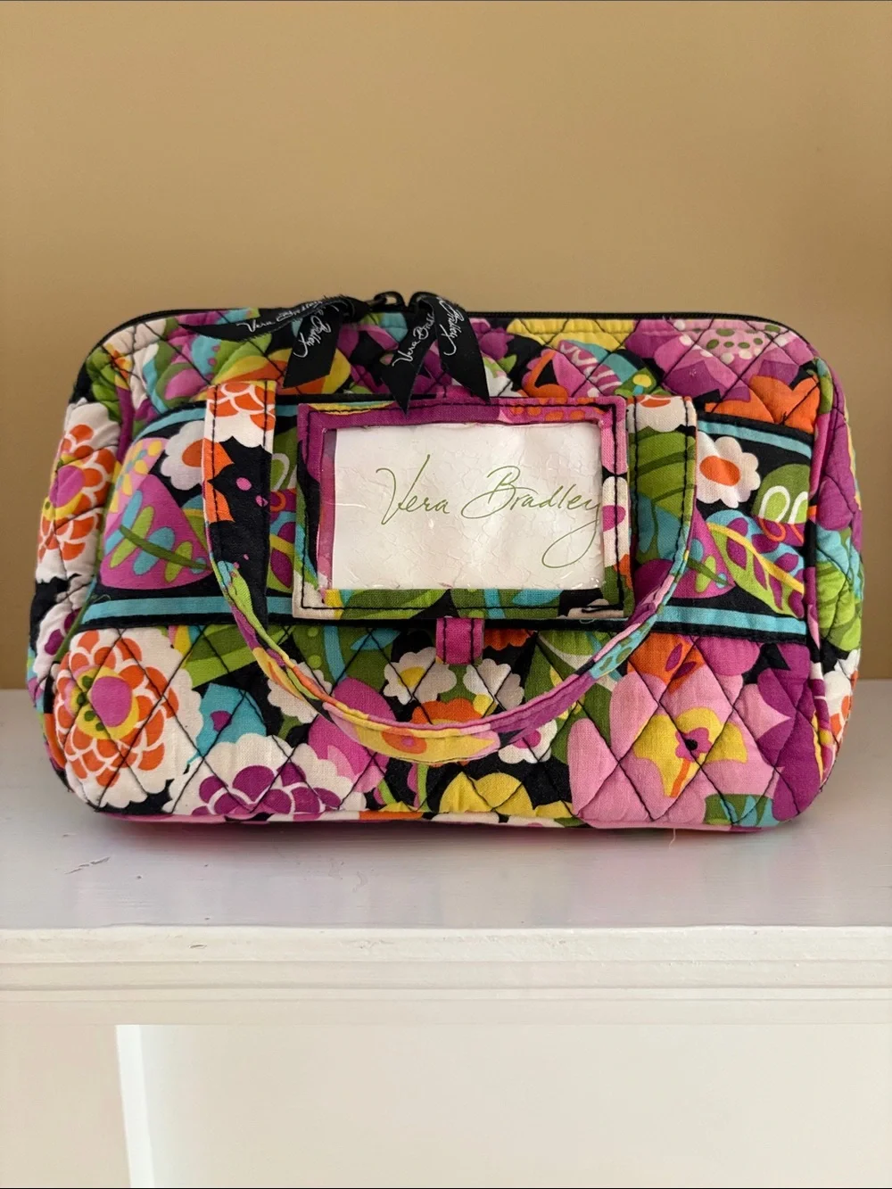 Vera Bradley Va Va Bloom Grand Cosmetic Toiletry Bag Retired Preowned